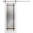 Sturdy Barn Door | Planum 2112 White Silk with Frosted Glass and Aluminum Strips | 6.6FT Silver Rail Hangers Heavy Hardware Set | Modern Solid Panel Interior Doors White