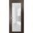 Solid French Door Frosted Glass | Planum 2102 Honey Ash | Single Regular Panel Frame Trims Handle | Bathroom Bedroom Sturdy Doors -18" x 84" Chocolate Ash