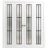 Sliding Closet Double Bi-fold Doors | Planum 2122 Matte Black with Frosted Glass and Aluminum Strips | Sturdy Tracks Moldings Trims Hardware Set | Wood Solid Bedroom Wardrobe Doors White