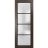 Slab Barn Door Panel Lite | Planum 2132 Matte Black with Frosted Glass and Aluminum Strips | Sturdy Finished Modern Doors | Pocket Closet Sliding Chocolate Ash