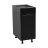 12" Base Cabinet Single Door Single Drawer Grey Black