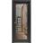 Sliding French Pocket Door | Lucia 2166 White Silk with Clear Glass | Kit Trims Rail Hardware | Solid Wood Interior Bedroom Sturdy Doors Black Matte