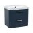 Modern Wall-Mounted Bathroom Vanity with Washbasin | Fiona Beige Matte Collection | Non-Toxic Fire-Resistant MDF Blue Matte