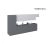 Kitchen Imperial Collection Black & White Gloss Color Base Size 15Ft Wide Gray & White Gloss