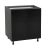 24" Base Cabinet High Single Door with Grey Gloss door Black
