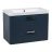 Modern Wall-Mounted Bathroom Vanity with Washbasin | Fiona Beige Matte Collection | Non-Toxic Fire-Resistant MDF-36" Blue Matte