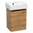 Modern Wall-Mounted Bathroom MINI-Vanity with Washbasin | Comfort Gray Matte Collection | Non-Toxic Fire-Resistant MDF Teak Natural