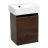 Modern Wall-Mounted Bathroom MINI-Vanity with Washbasin | Comfort Gray Matte Collection | Non-Toxic Fire-Resistant MDF Rosewood