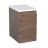Side Vanity Cabinet WAVE Collection White High Gloss Color 12" Rosewood