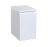 Side Vanity Cabinet COMFORT Collection Gray Matt Color 12" White High Gloss