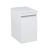 Side Vanity Cabinet NIAGARA Collection Teak Natural Color 12" White High Gloss