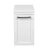 Side Vanity Cabinet Palm Beach Collection Gray Matt Color 12" White High Gloss