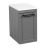 Side Vanity Cabinet Palm Beach Collection Gray Matt Color 12" Gray Matte