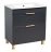 Modern Free Standing Bathroom Vanity with White Washbasin | Trevi Antracite Collection | Non-Toxic Fire-Resistant MDF Antracite
