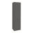 Side Vanity Cabinet Wave Collection Teak Natural 16" Gray Matte
