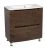 Modern Free Standing Bathroom Vanity with Washbasin | Delux Gray Matte Collection | Non-Toxic Fire-Resistant MDF-22,5" Rosewood