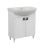 Modern Free standing Bathroom Vanity with Washbasin | Woodmix White Matte Collection | Non-Toxic Fire-Resistant MDF White