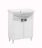 Modern Free standing Bathroom Vanity with Washbasin | Woodmix Gray Matte Collection | Non-Toxic Fire-Resistant MDF-28" White