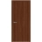Interior Solid French Door 18 x 80 inches | BASIC 3001 Walnut Franko | Single Regular Panel Frame Handle | Bathroom Bedroom Modern Doors Walnut Franko