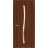 Interior Solid French Door 32 x 80 inches | BASIC 3002 Ash Franko | Single Regular Panel Frame Handle | Bathroom Bedroom Modern Doors Walnut Franko