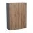 24" x 42" Wall Cabinet-Double Door-Grey Natural Teak