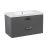 Modern Wall-Mounted Bathroom Vanity with Washbasin | Fiona Beige Matte Collection | Non-Toxic Fire-Resistant MDF-36" Gray Matte