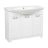 Modern Free Standing Bathroom Vanity with Washbasin | Classic Brown Matte Collection | Non-Toxic Fire-Resistant MDF-40" White