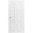 Sliding Closet Bi-fold Doors 36 x 80 inches | Louver 3388 Primed Wh1te | Tracks Trims Hardware Set | Wood Solid Louvered Doors Primed