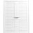 Interior Double Doors 36 x 80 inches | Louver 3388 Primed Wh1te | Wood Interior Louvered Frame | Closet Bedroom Doors Primed