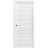 Sliding Pocket Door 18 x 84 inches | Louver 3388 White Silk | Kit Rail Hardware | Solid Wood Interior Louvered Doors White Silk