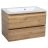 Modern Wall-Mounted Bathroom Vanity with Washbasin | Comfort Teak Natural Collection | Non-Toxic Fire-Resistant MDF-24" Teak Natural