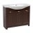 Modern Free Standing Bathroom Vanity with Washbasin | Classic Brown Matte Collection | Non-Toxic Fire-Resistant MDF Brown Matte