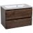 Modern Wall-Mounted Bathroom Vanity with Washbasin | Comfort Gray Matte Collection | Non-Toxic Fire-Resistant MDF-28" Rosewood