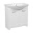 Modern Free Standing Bathroom Vanity with Washbasin | Classic Brown Matte Collection | Non-Toxic Fire-Resistant MDF White