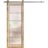 Sturdy Barn Door | Quadro 4002 Black Matte with Frosted Glass | 6.6FT Rail Hangers Heavy Hardware Set | Solid Panel Interior Doors Oak
