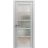 Solid French Door | Quadro 4002 Chocolate Ash with Frosted Glass | Single Regular Panel Frame Trims Handle | Bathroom Bedroom Sturdy Doors  Nordic White