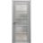 Solid French Door | Quadro 4002 Chocolate Ash with Frosted Glass | Single Regular Panel Frame Trims Handle | Bathroom Bedroom Sturdy Doors  Light Grey Oak
