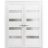 French Double Panel Lite Doors with Hardware | Quadro 4113 Matte Black with Frosted Opaque Glass | Panel Frame Trims | Bathroom Bedroom Interior Sturdy Door-60" x 80" (2* 30x80) White