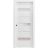 Panel Lite Pocket Door | Quadro 4055 White Silk with Frosted Glass | Kit Trims Rail Hardware | Solid Wood Interior Pantry Kitchen Bedroom Sliding Closet Sturdy Doors White