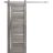 Sturdy Barn Door | Quadro 4088 Ginger Ash with Frosted Glass | Silver 6.6FT Rail Hangers Heavy Hardware Set | Solid Panel Interior Doors Nebraska Grey