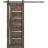 Sturdy Barn Door | Quadro 4088 White Silk with Frosted Glass | 6.6FT Rail Hangers Heavy Hardware Set | Solid Panel Interior Doors Cognac Oak