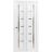 Sliding Closet Bi-fold Doors | Quadro 4088 Cognac Oak with Frosted Glass | Sturdy Tracks Moldings Trims Hardware Set | Wood Solid Bedroom Wardrobe Doors  White