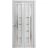 Sliding Closet Bi-fold Doors | Quadro 4088 Cognac Oak with Frosted Glass | Sturdy Tracks Moldings Trims Hardware Set | Wood Solid Bedroom Wardrobe Doors  Light Grey Oak