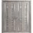 Sliding Closet Double Bi-fold Doors | Quadro 4088 Matte Black with Frosted Glass | Sturdy Tracks Moldings Trims Hardware Set | Wood Solid Bedroom Wardrobe Doors  Nebraska Grey