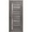 Solid French Door | Quadro 4088 Cognac Oak with Frosted Glass | Single Regular Panel Frame Trims Handle | Bathroom Bedroom Sturdy Doors  Nebraska Grey