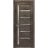Solid French Door | Quadro 4088 Cognac Oak with Frosted Glass | Single Regular Panel Frame Trims Handle | Bathroom Bedroom Sturdy Doors  Cognac Oak