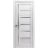 Solid French Door | Quadro 4088 Cognac Oak with Frosted Glass | Single Regular Panel Frame Trims Handle | Bathroom Bedroom Sturdy Doors  Nordic White