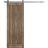 Sliding Barn Door Hardware | Quadro 4111 Walnut | Silver 6.6FT Rail Hangers Sturdy Set | Lite Wooden Solid Panel Interior Doors Walnut