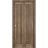Sliding Closet Bi-fold Doors | Quadro 4111 White Silk | Sturdy Tracks Moldings Trims Hardware Set | Wood Solid Bedroom Wardrobe Doors  Walnut