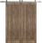 Sliding Double Barn Doors Hardware | Quadro 4111 Matte Black | Silver 13FT Rail Sturdy Set | Kitchen Lite Wooden Solid Panel Interior Bedroom Bathroom Door Walnut